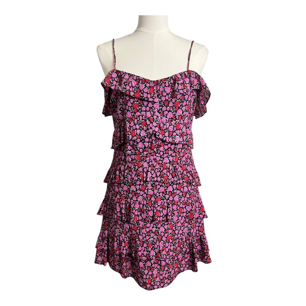 4SI3NNA Anthropologie Womens Coquette Cottagecore Dress Girly Romantic Floral M